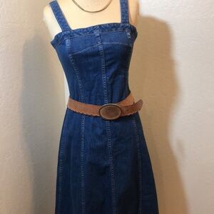 Genuine Brown Leather Belt. Made In India Size SM.